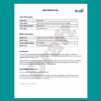 Small Businesses Lose Tenders